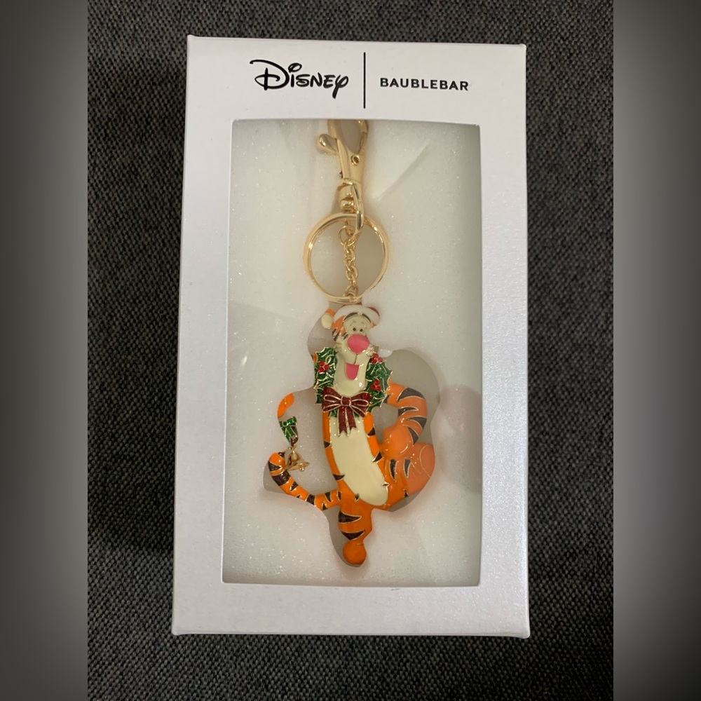 Disney x Baublebar Tigger Christmas Bag Charm Keychain Winnie the Pooh-HTF! NEW!